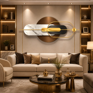 Jinsharnam Gold Marble Wall Art Panel - Image 6