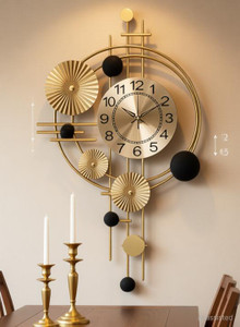 Crafty Metal Wall Hanging Floral Clock - Image 6