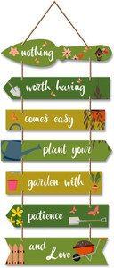 फबौरा Positive Quote Decorative Wooden Wall Hanging for Home Garden Gifts (WH_7010N-F)