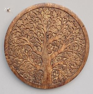 OnlineCraft mango wood carving wall panel