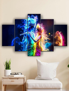 SNDArt Set Of 5 Radha Krishna Home Decor Gift Items For Living Room Pack of 5