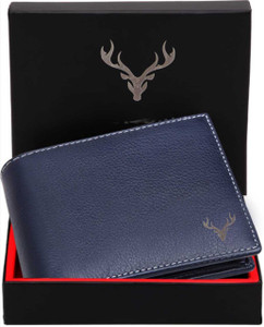 Skin Hunt Men Blue Leather Wallet - Image 5