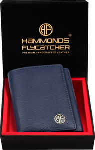 Hammonds Flycatcher Men Casual, Formal, Evening/Party, Travel, Trendy Blue Genuine Leather Wallet