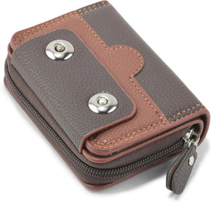 BE DIVINE Men & Women Casual Brown Artificial Leather Card Holder
