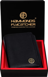 Hammonds Flycatcher Men Casual, Formal, Evening/Party, Travel, Trendy Black Genuine Leather Wallet