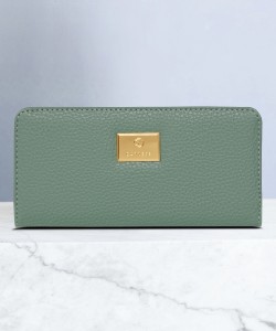 Caprese Women Casual Green Genuine Leather Wallet