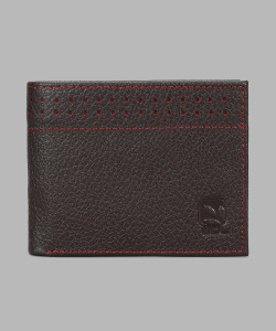 WOODLAND Men Brown Genuine Leather Wallet