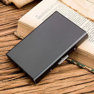 Jungler Men Trendy, Casual, Evening/Party Black Genuine Leather Card Holder