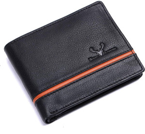 URBAN LEATHER Men Formal Black Genuine Leather Wallet