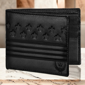 LORENZ Men Casual, Formal Black Genuine Leather Wallet