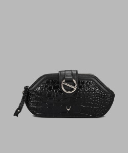 HIDESIGN Women Casual Black Genuine Leather Wallet