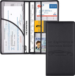 Chidakash Men & Women Travel, Formal Black, Grey Genuine Leather Document Holder