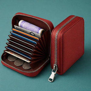 VEMILIO Men & Women Casual, Evening/Party, Formal, Travel, Trendy Red Artificial Leather Wallet