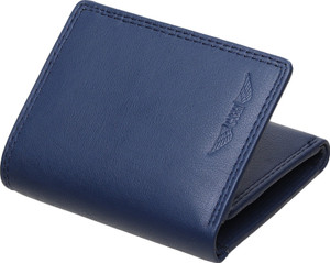 G & H Men & Women Formal, Trendy Blue Genuine Leather Wallet