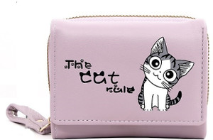 AlexVyan Women Casual, Ethnic, Evening/Party, Travel, Trendy Purple Genuine Leather Wallet