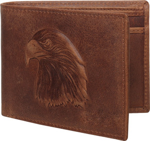 GH Men Formal, Travel Brown Genuine Leather Wallet