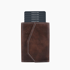 thewalletstore Men Travel Brown Genuine Leather Wallet