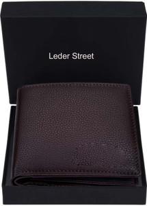 Leder Street Men Formal, Travel Brown Genuine Leather Wallet