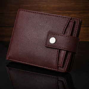 Daller Men & Women Casual, Ethnic, Evening/Party, Formal, Travel, Trendy Maroon Genuine Leather, Plastic, Artificial Leather, Denim Wallet