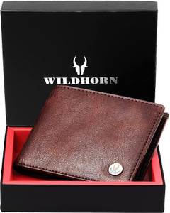 WILDHORN Men Formal, Casual Brown Genuine Leather Wallet