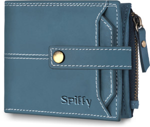 SPIFFY Men Trendy Blue Genuine Leather Wallet