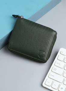 SAMTROH Men Casual, Formal, Travel, Trendy Green Artificial Leather Wallet