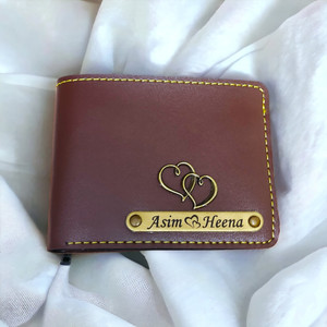 AngelsCreation Men Travel, Trendy, Evening/Party, Casual, Formal Brown Artificial Leather Wallet
