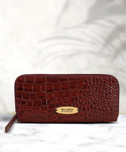 Rue Soleil by Hidesign Women Evening/Party Maroon Genuine Leather Wallet