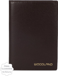 WOODLAND Men Brown Genuine Leather Wallet