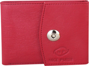 Nice Purse Girls Casual, Formal, Travel Red Artificial Leather Wallet