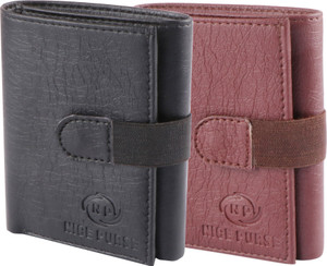 Nice Purse Men & Women Casual, Formal Black, Brown Artificial Leather Wallet