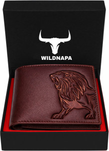 WILD NAPA Men Maroon Genuine Leather Wallet