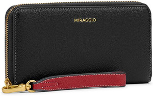 Miraggio Women Black Artificial Leather Wallet