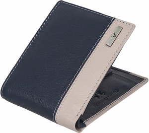 napa hide Men Blue, Beige Genuine Leather Wallet