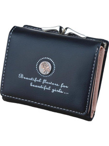 SYGA Girls Black Artificial Leather Wallet