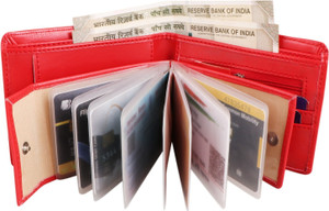 Nice Purse Men & Women Formal, Trendy Red Genuine Leather Wallet