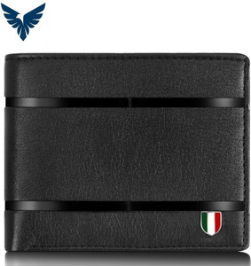 TAQWA Men Trendy Black Genuine Leather, Artificial Leather Wallet