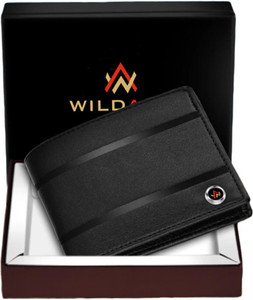 WILDAUK Men Casual, Evening/Party, Formal, Travel, Trendy Black Artificial Leather Wallet