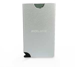 POLICE Men Casual Silver Aluminium Card Holder