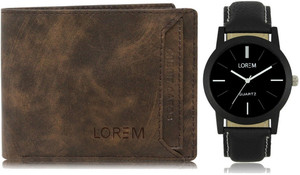 LOREM Men Casual, Formal Brown Artificial Leather Wallet