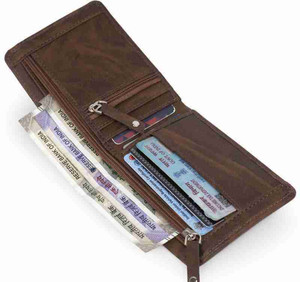 TAQWA Men Casual Tan Genuine Leather, Artificial Leather Wallet