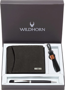 WILDHORN Men Casual Brown Genuine Leather Wallet