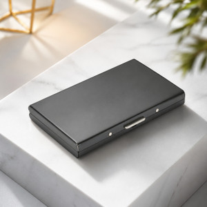 BEDIVINE Men & Women Trendy, Casual, Evening/Party, Formal, Travel Black Aluminium Card Holder