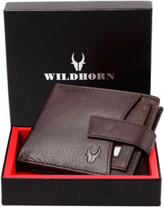 WILDHORN Men Casual Brown Genuine Leather Wallet