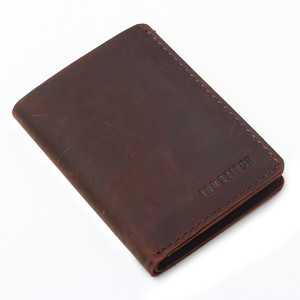 TANSTITCH Men Casual Brown Genuine Leather Card Holder