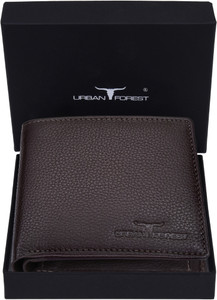 URBAN FOREST Men Casual, Trendy, Formal, Travel Brown Genuine Leather Wallet