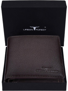 URBAN FOREST Men Casual, Trendy, Formal, Travel Brown Genuine Leather Wallet