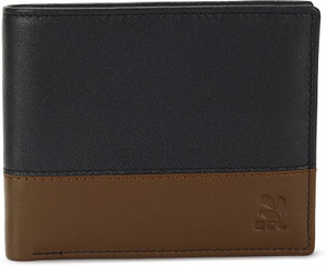 WOODLAND Men Casual Black, Tan Genuine Leather Wallet