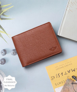 METRONAUT Men Casual, Evening/Party, Formal, Travel, Trendy Tan Artificial Leather Wallet