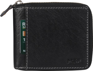 MSF Men Casual, Trendy, Formal Black Genuine Leather Wallet